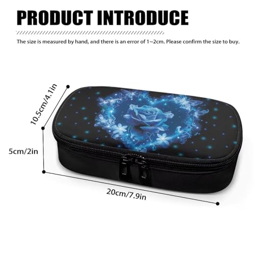 Blue Rose Insulin Pen and Medication Carrying Case Lightweight Anti-Stains Glucose Meter and Diabetic Supplies Insulated Cool Organizer for Daily Life and Trip - color: Blue Rose