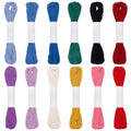 FREEBLOSS 12 Colors 262 Yards Sashiko Thread Sashiko Skein Cotton Embroidery Thread Japanese Quilting & Embroidery Sashiko Kit Supplies Sewing Thread Sashiko Thread - color: Blue&Purple