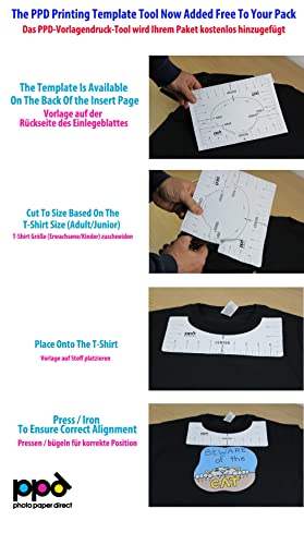 PPD 20 Sheets 11x17" Iron-on Heat Transfer Paper Dark Fabrics Inkjet - size: 11 x 17, style: Dark (20 Sheets)