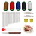 Amzlysdok 41PCS Big Eye Steel Sewing Needles Kit,Stainless Steel Sewing Needle for Hand Sewing,Big Eye Steel Needle Set with Thread Ripper for DIY Crafts - size: 41 PCS