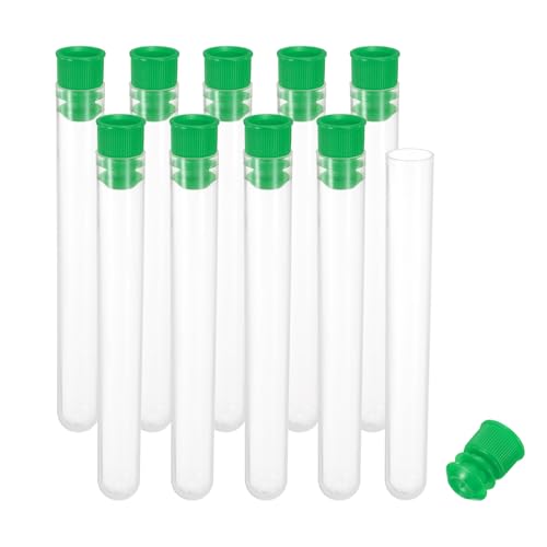 PATIKIL 4" Length Plastic Sewing Needle Storage Holder, 10 Pcs Portable Matte Embroidery Needle Pin Toothpick Storage Tubes Case for Craft Knitting, Green - color: Green, size: 4"
