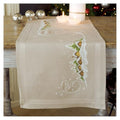 Vervaco Embroidery Christmas Embroidery Kits Cross Stitch Table Runner DIY Set, Tablecloth to Embroider with Image on Cotton and Embroidery Thread, 16 x 40 Inches, Snow Village - color: Multicolor