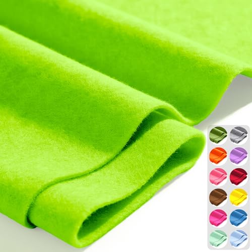 Lime Green 36" X 36" Felt Fabric Sheet - 1.6mm Thickness - color: Lime Green, size: 36" x 36"