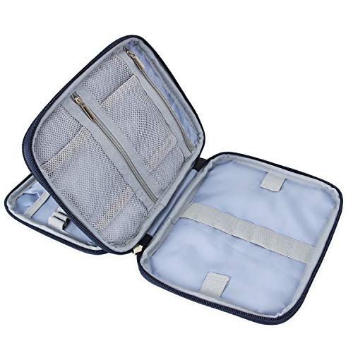 Teamoy Crochet Hook Organizer Case, Empty Crochet Hook Holder, Cats Blue - color: Cats Blue