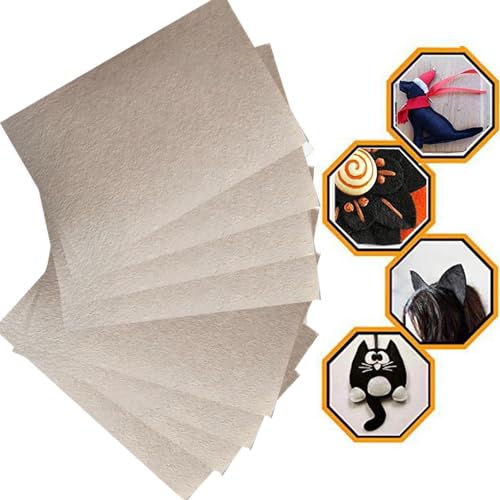 RZJZGZ 5Piece Adhesive Felt Sheet 8.3X11.8in Khaki Felt Fabric Adhesive Sticky Back Felt Sheets for Art and Craft Making (Khaki5) - color: Khaki5
