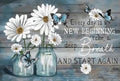 WUSARPLY Daisy Stamped Cross Stitch Kits for Beginners Adults - color: J106