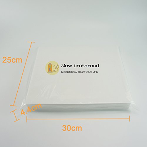 New brothread Tear Away Embroidery Stabilizer 10"x12" - 200 Precut Sheets - size: 10"x12" 200 sheets