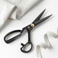 10" Left-Handed Fabric Scissors, High Carbon Steel - size: Left-hand 10 inch