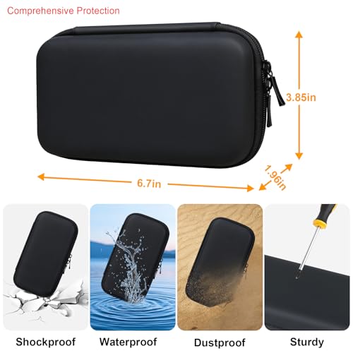 Elonbo Diabetic Supplies Travel Case for Glucose Meter Diabetes Testing Kit - color: Black