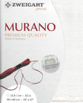 Wizardi Murano 32 Count Pearl Flecked White 3984/11. Needlework Canvas, Cross-Stitch Fabric, Embroidery Cloth, Needlepoint Canvas. 47% Cotton, 42% Viscose and 11% Met.Polyester. Precut Zweigart - color: Pearl Flecked White