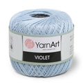 YarnArt Violet – 100% Mercerized Cotton Crochet & Knitting Yarn – Soft & Durable Lace Thread for Embroidery, Doilies & DIY Crafts – 1 Skein (50g, 282m) (4917) - color: 4917