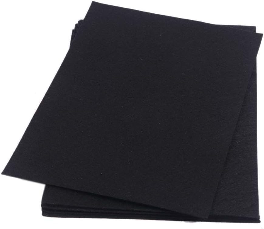 YYCRAFT Stiff Felt Sheets 9 Inch X 12 Inch - 48 Pcs Pack (Thickness:1.2mm,Black) - color: 48 Pack Black