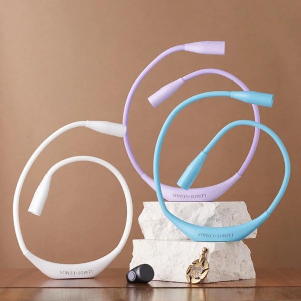 Lumos Knitting Light, Crafter Light Around Neck for Knitters and Crocheters, 3 Colors & Adjustable Brightness. Portable, Wearable, Rechargeable&Long Lasting (Blue) - color: Blue