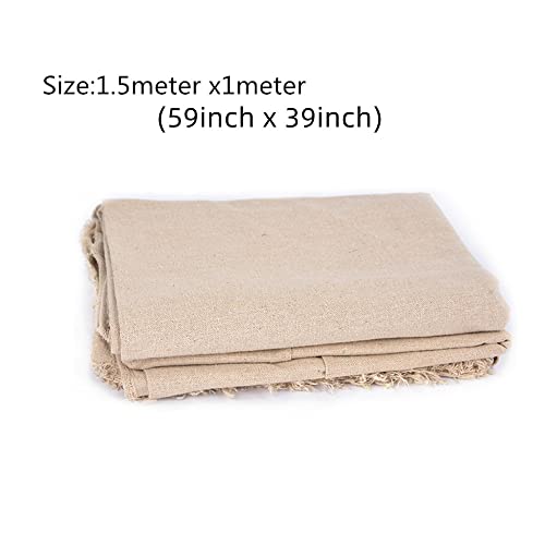 Pottery Special Linen Hessian Cotton Linen Tablecloth Pottery Clay Printing Texture Clay Sculpture Tool (3 pcs) - color: 3 Pcs