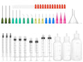Glue Syringe Needle Tip Squeeze Bottles (1mL-50mL) and 14G-25G Blunt Tip - size: 1ml-3ml-5ml-10ml-30ml-50ml