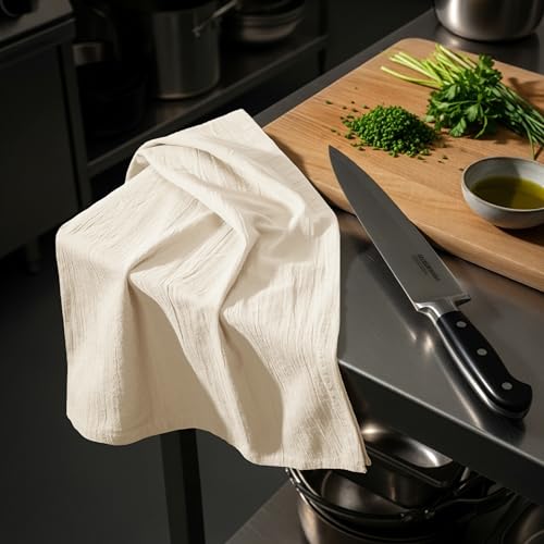 Utopia Kitchen Natural Flour Sack Towels [12 Pack - 28 x 28 in] 100% Cotton - color: Natural, size: 12 Pack