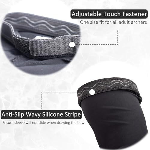 Archery Arm Guard Bowstring Hit Prevention Forearm Protective Bracer - size: 8 Inches Long
