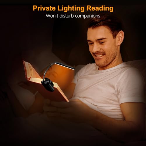 Gritin Rechargeable Book Light for Reading in Bed with 19 LED - color: Black