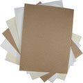 KCS 6 pc of 12" x 18"(30cmx45cm) 14CT Counted Cotton Aida Cloth Cross Stitch Fabric (White+Cream+Khaki) - color: White+cream+khaki