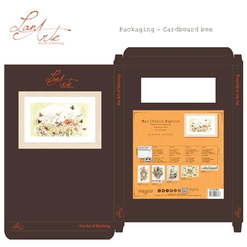 Lanarte Counted Cross Stitch Kit: Flowers (Evenweave) - style: Flowers