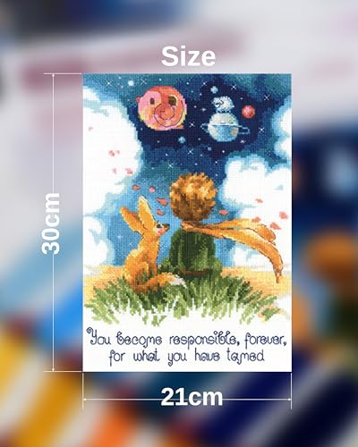 RIOLIS 1861 Dreamers Counted Cross Stitch Kit 7.87 x 11.81 in - style: Dreamers 1861