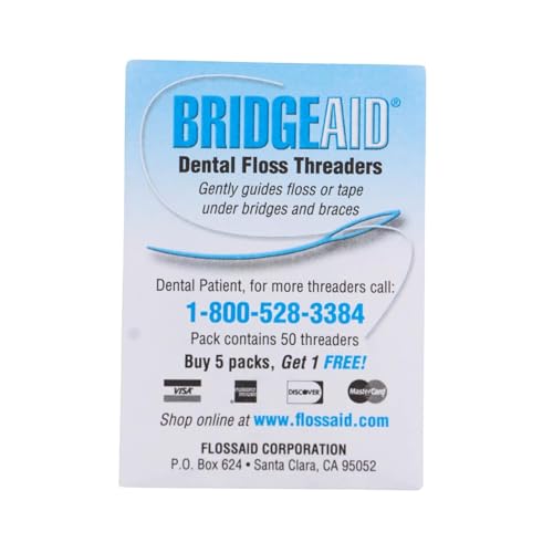 FLOSSAID BridgeAid Threaders 2 Packs of 50 (100 Threaders)
