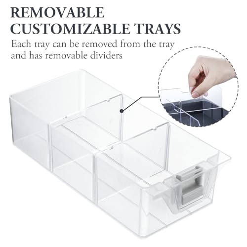 MyGift 11 Inch Hardware Organizer Case 24 Compartments 6 Drawers Gray - color: Dark Gray