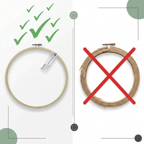 14 Inch Embroidery Hoop Bamboo Wood Quilting Cross Stitch Wooden Hoops