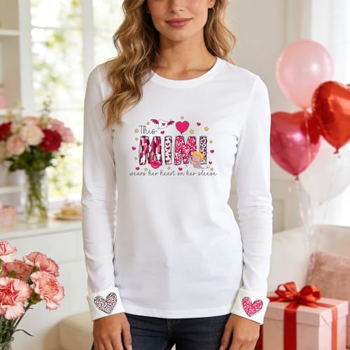 Rngmsi Dtf Transfers Ready to Press - 20 Pcs Mother's Day Iron on Patches for T-Shirts, Mama Iron on Stickers Heat Transfer Vinyl Decals for DIY Fabric Clothes Decor - style: Mother'sDay