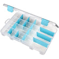 ArtBin Medium Anti-Tarnish Jewelry Box with 15 Dividers, Aqua Accents