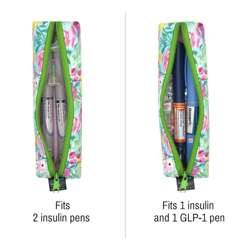 Sugar Medical MedMate GLP-1 & Insulin Pen Travel Case for 2 Pens - color: Zara Floral