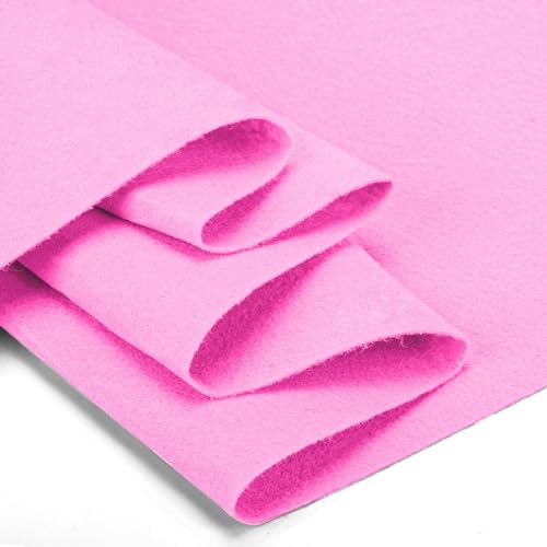 Felt Fabric 36" X 36"(1 Square Yard) (Pink) - color: Pink, size: 36" X 36"