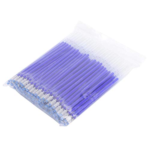 100Pcs Heat Erasable Pen Refills, Blue Fabric Marking Pen Refills, 13cm High Temperature Disappearing Ink Pen Refills for Fabric, Clothing, Leather Temporary Marking