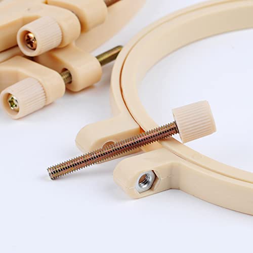 Woohome Punch Needle Kit Included Plastic Hoops, Punch Needle Cloth, Color Yarn and Punch Needle Tools for Adults, Beginners (21PCS Starter Kits) - color: Color 2