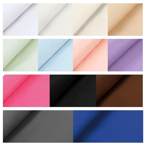 Brown Cotton Fabric for Sewing 59 Inch Wide Natural 100% Cotton Poplin Fabric by The Yard Soft Embroidery Cotton Material Apparel Cloth (Brown, 2 Yard) - color: Brown, size: 2 Yard