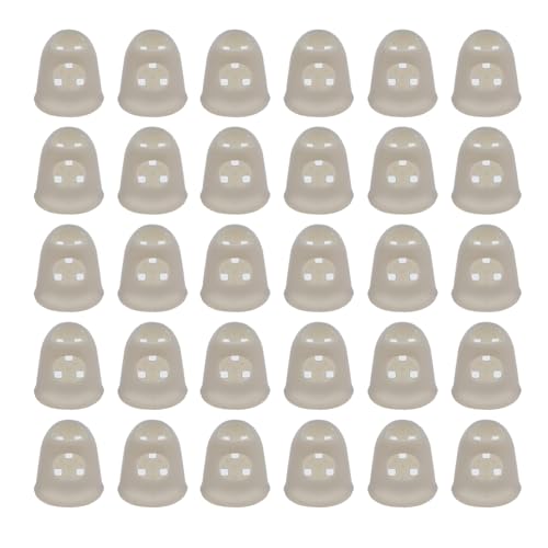 Xiaoyztan 30Pcs Gray Silicone Guitar Finger Protectors - color: Gray, size: S