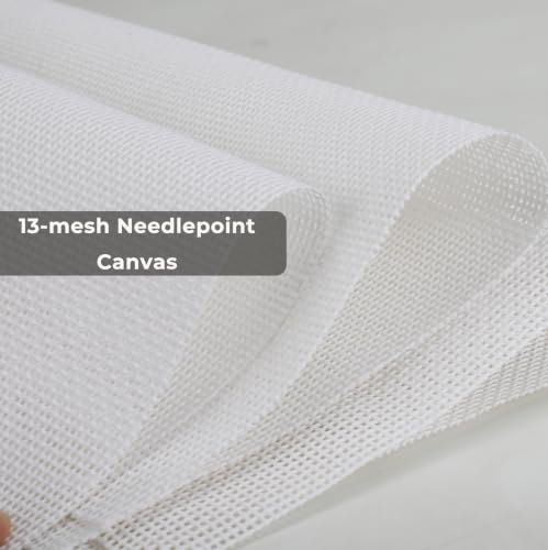 Needlepoint Canvas,13-Mesh, Pure Cotton Embroidery Blank Cloth