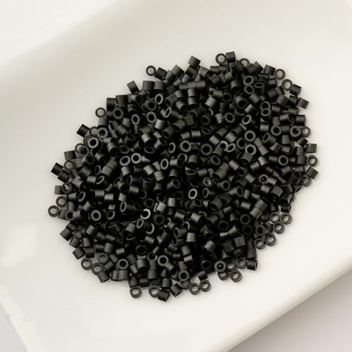 John Bead 25g Cylin Beads Black Matte 11/0 Glass Cylindrical Seed Beads for Jewelry Bracelets Necklaces Earrings Making Embroidery - color: Opaque Black Matte