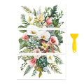 Peacoblue Calla Lily Heap Rub On Transfers for Furniture Craft 6"x12" - style: Calla Lily Heap