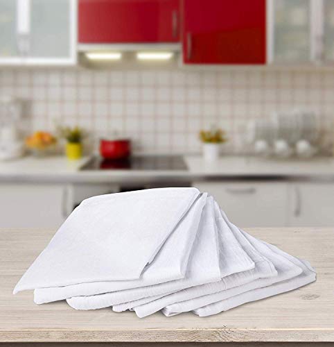 Bulk 192-Pack Commercial Kitchen Flour Sack Towels, 28 x 28 Inches, White - color: White, size: 192 Pack