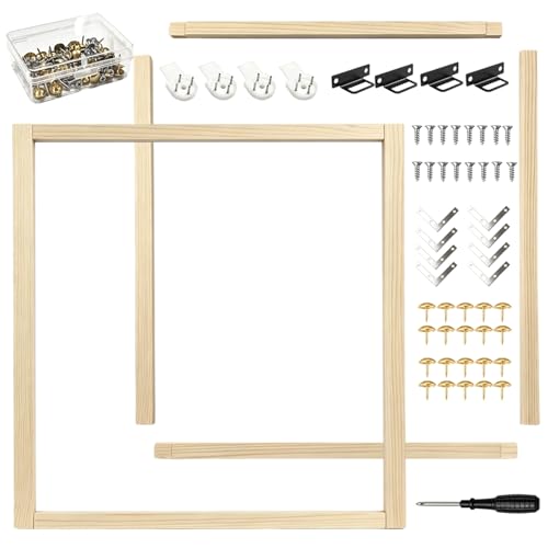 2 Set 24x24 in Canvas Stretcher Bars for Painting Embroidery Needlepoint - size: 2Pack 24x24In