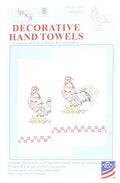 Jack Dempsey Stamped White Decorative Hand Towel, 17-Inch by 28-Inch, Rooster