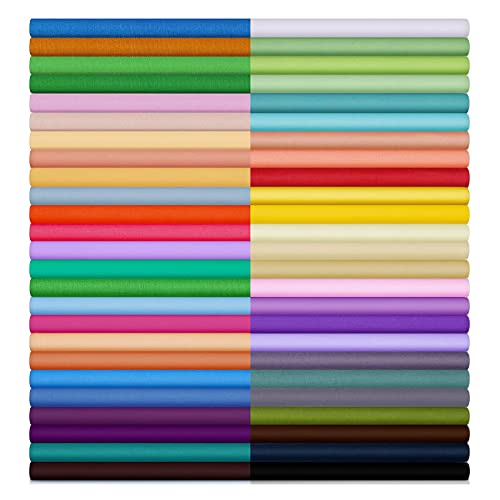 Buryeah 60 Pcs Cotton Fabric Squares for Quilting Sewing, 8 x 8 Inch - size: 8 x 8 Inch