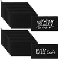 Shappy 40 Pieces Canvas Pouch Zipper Pen Makeup Cosmetic Bag, Black - color: Black