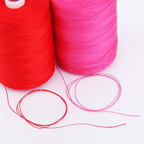 ThreadArt Cotton Quilting Thread Set, 1000M 50/3, 6 Gray Tones - color: 6 GRAY TONES