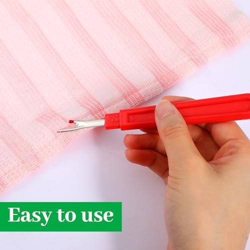 100 Pcs Large Seam Rippers 5.5" Colorful Stitch Remover Tool for Sewing Tool Embroidery Remover Sewing Seam Ripper for Opening Removing Seams and Hems DIY Craft (4 Colors)