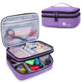 Luxja Double-Layer Medium Sewing Organizer, Purple - color: Purple, size: Medium
