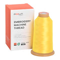 Poolin Polyester Machine Embroidery Thread 4000M 40WT Bright Yellow 0822 - color: Bright Yellow 0822