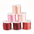 KISSITTY 328 Yards 6 Rolls Polyester Braided Metallic Thread Embroidery Threads Jewelry Beading Thread Thin Beading String for Jewelry Making Embroidery DIY Braided Bracelets Sewing Craft Bead Weaving - style: Assorted 2
