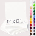 12" x 12" Felt Sheets for Crafts, 2mm Stiff Felt Fabric (12 Pcs), Ivory - color: Ivory